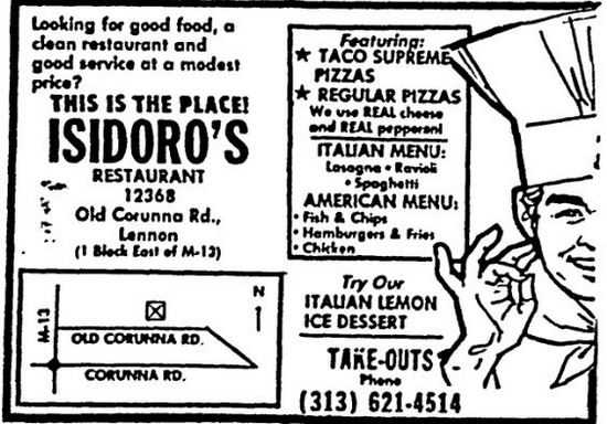 El-Bert-A Motel & Coffee Shop - Isidoros Ad From July 1981